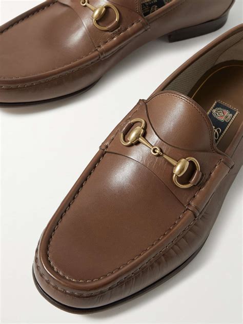 gucci horsebit loafers in leather|Gucci Horsebit detailed leather loafers.